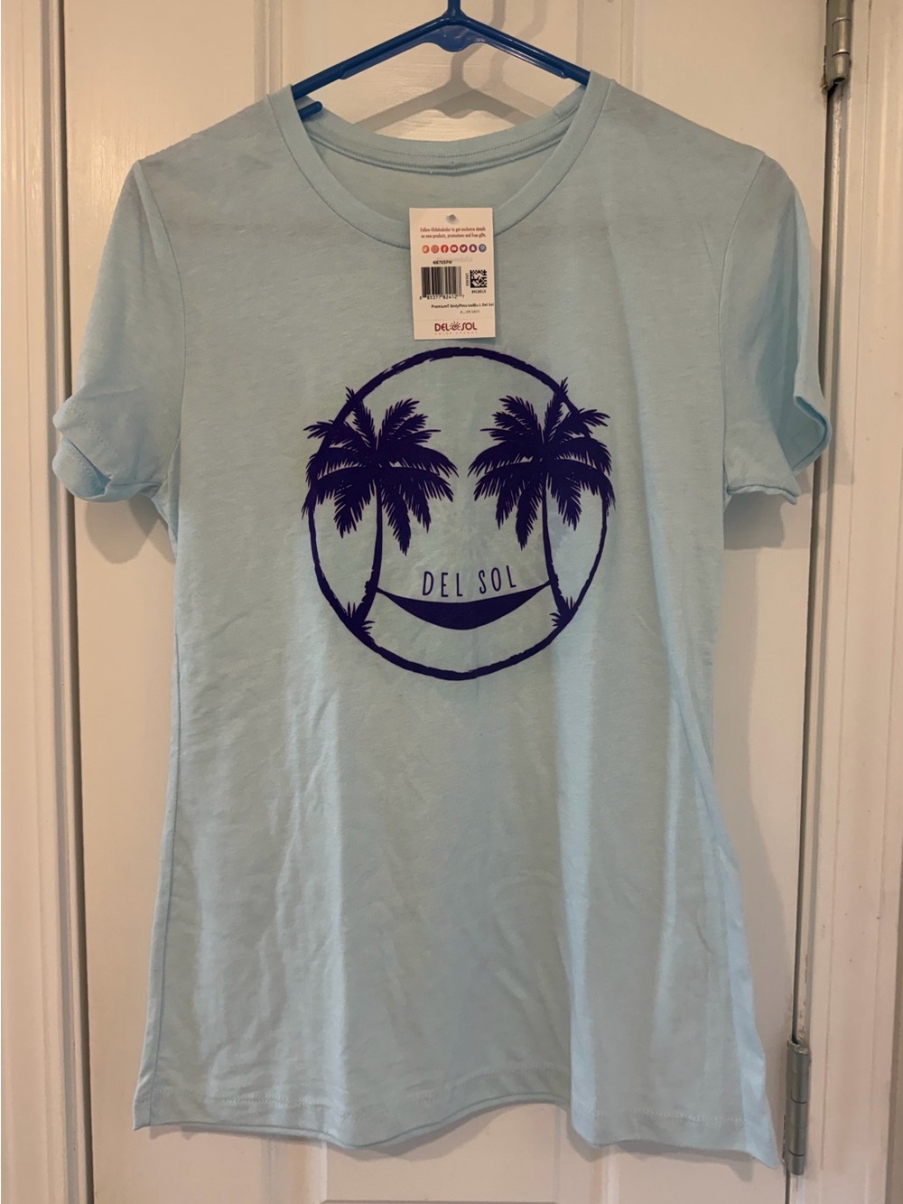 Ladies Del Sol Palm Tree Boyfriend Tee